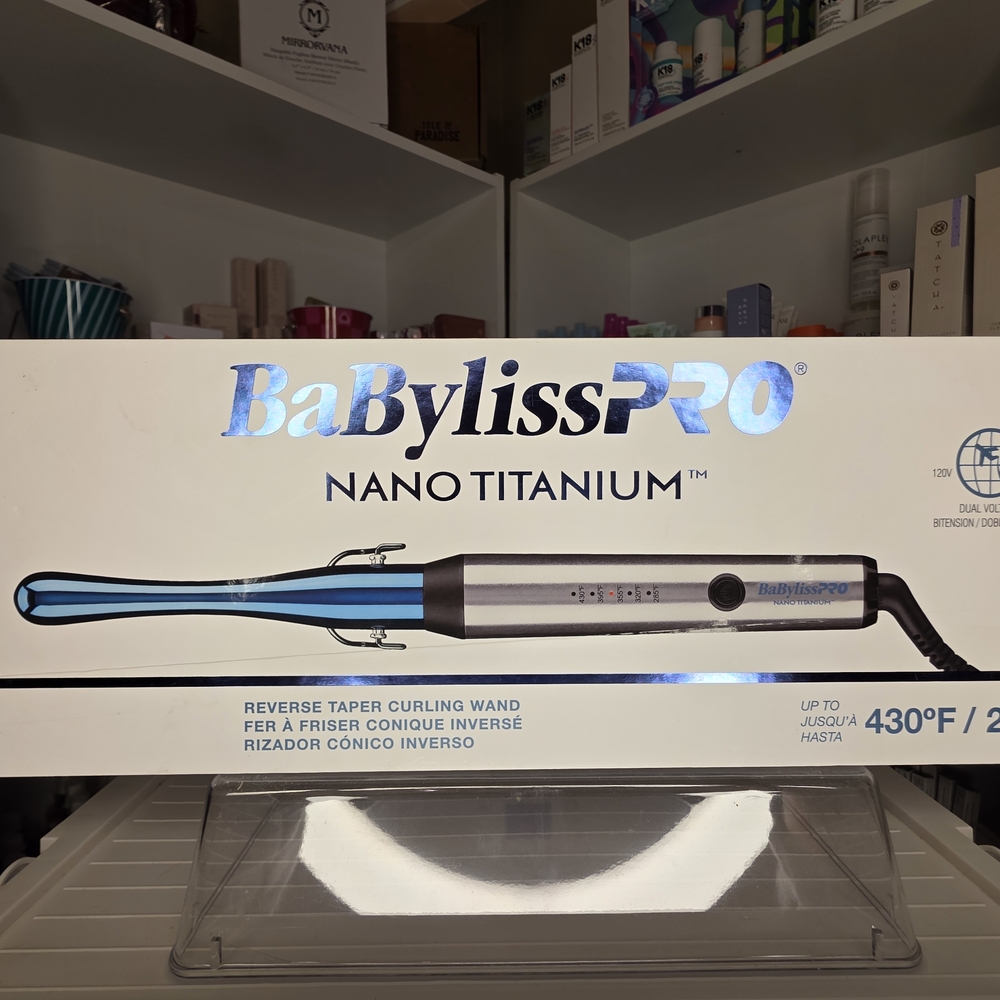 BaBylissPRO Nano Titanium Curling Wand - Blue